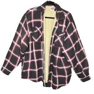 Wrangler Plaid Sherpa-Lined Jacket
